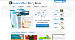 Desktop Screenshot of inewslettertemplates.com